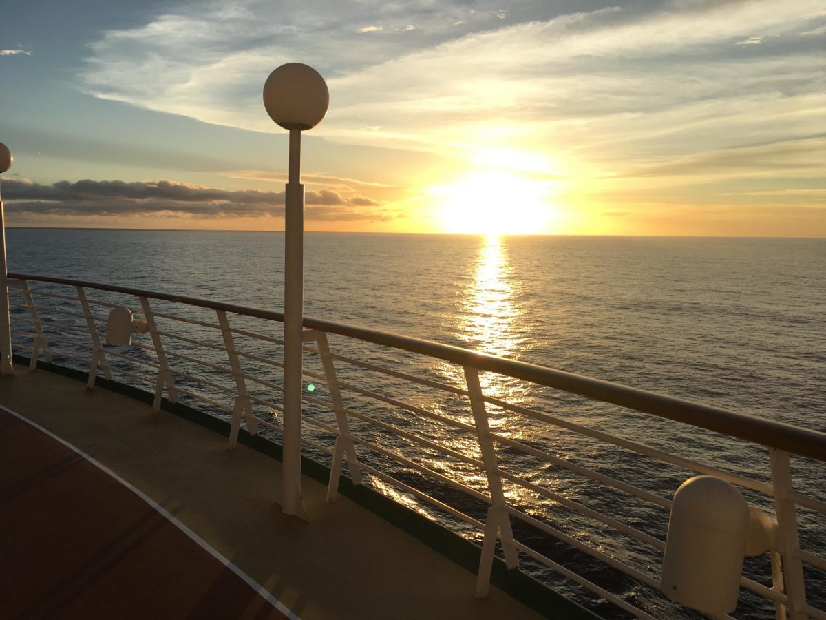 sunsets at sea